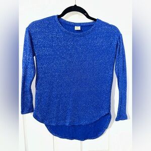 Crazy 8 Girls Sparkly Blue Top (M: 7/8)